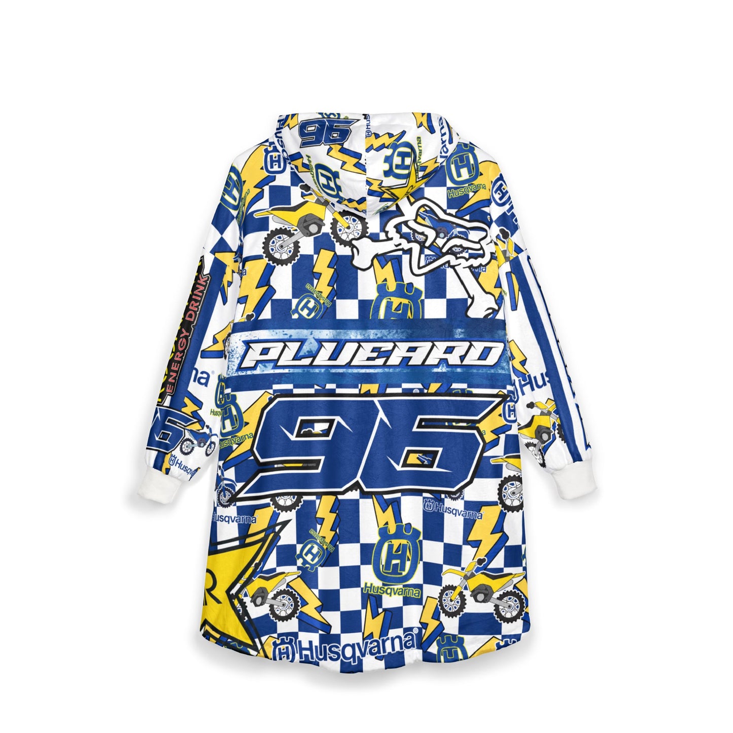 Custom Hooded Wearable Blanket: Husqvarna