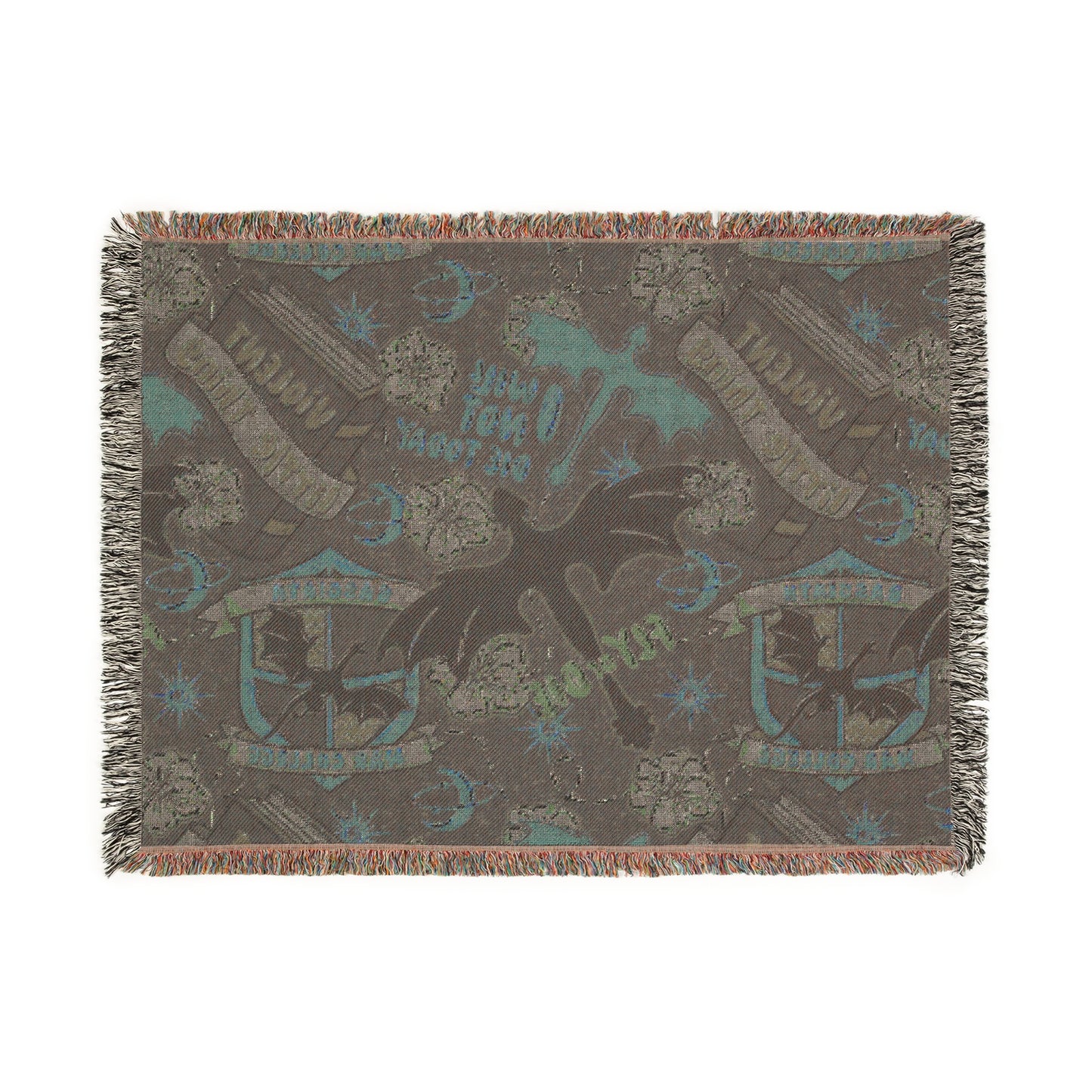 I Will Not Die Today Woven Blanket, Fourth Wing Inspired Blanket