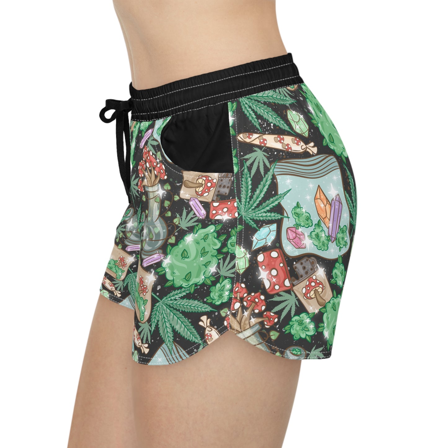 Crystals & Cannabis Women's Lounge Shorts