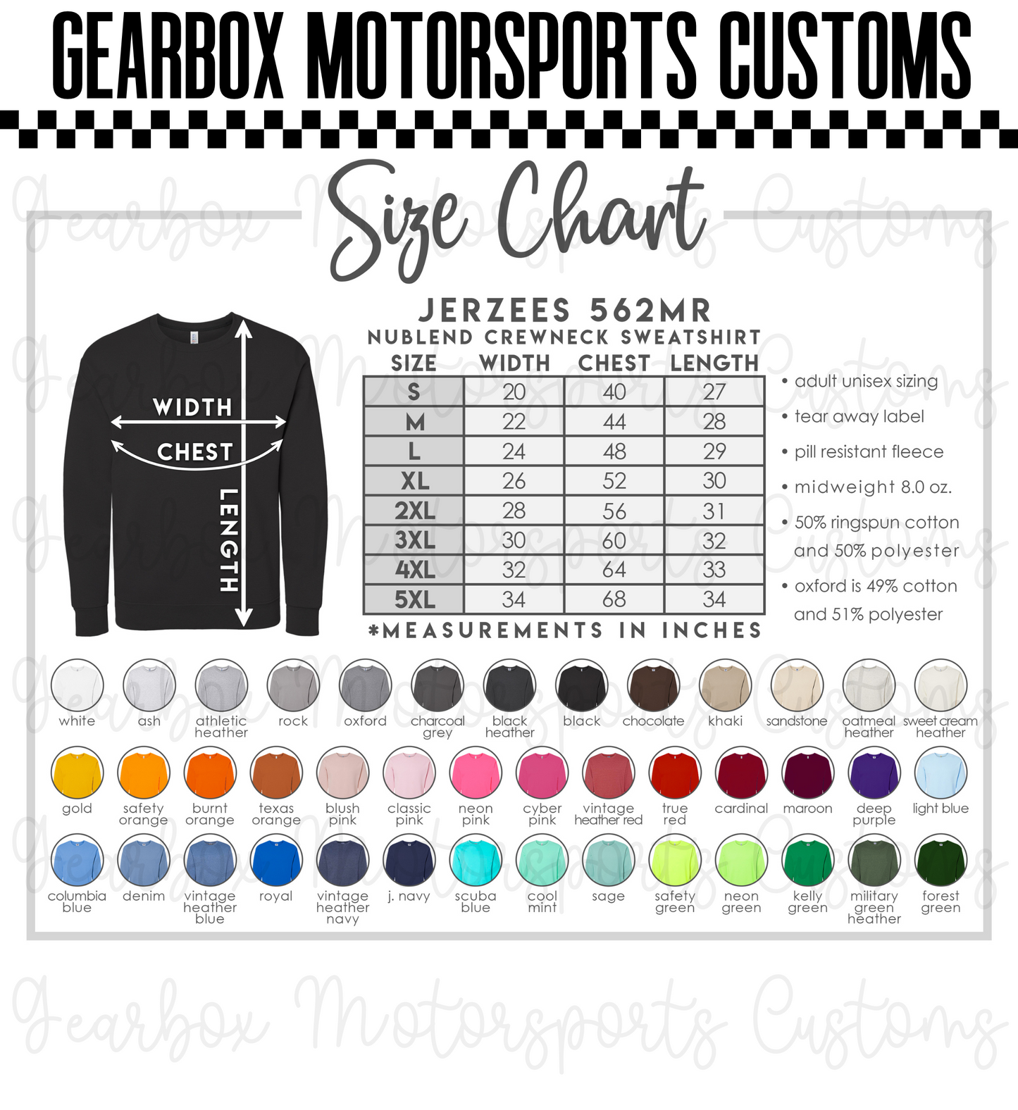 Crewneck Sweatshirts: XRDS Unit Apparel