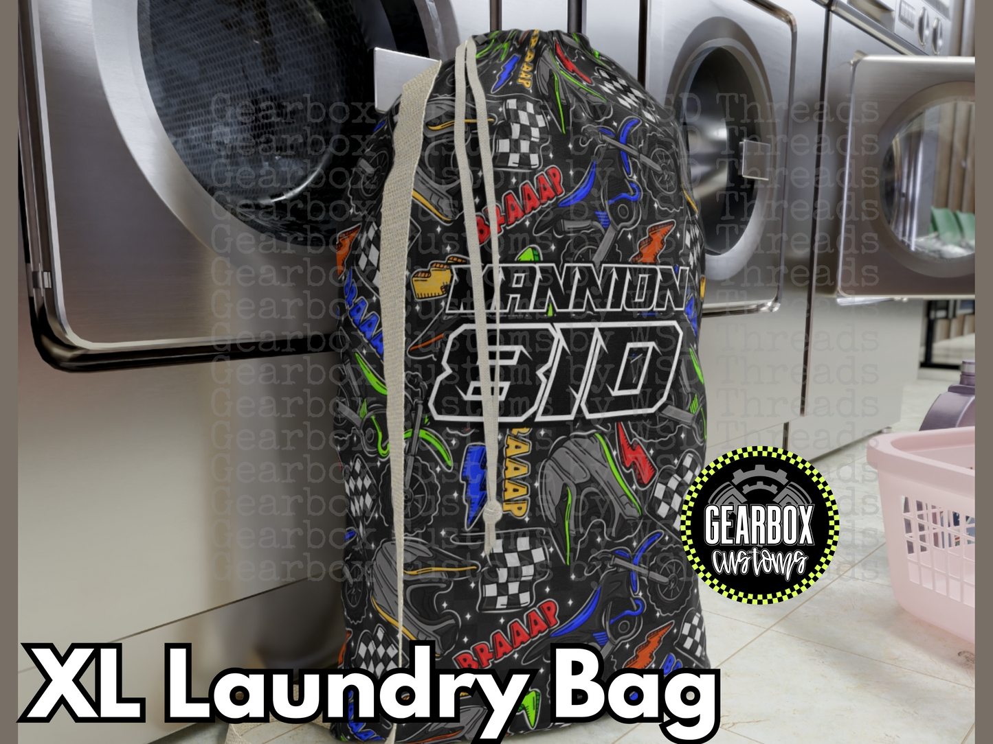 Custom Laundry Bags: 2 Sizes!