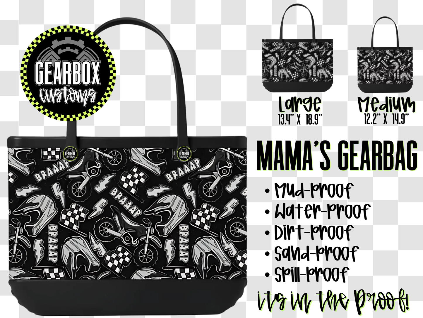 Mama's Gearbag: Ready to Ship