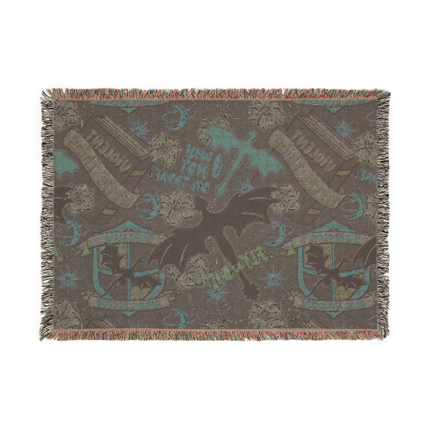 I Will Not Die Today Woven Blanket, Fourth Wing Inspired Blanket