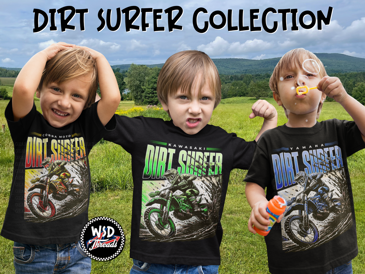 Dirt Surfer Adult Tees