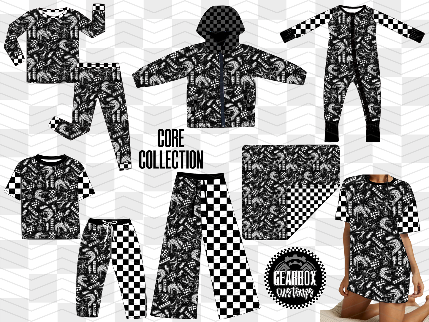 RTS Core Collection Moto Bamboo: Long Sleeve Fitted Set