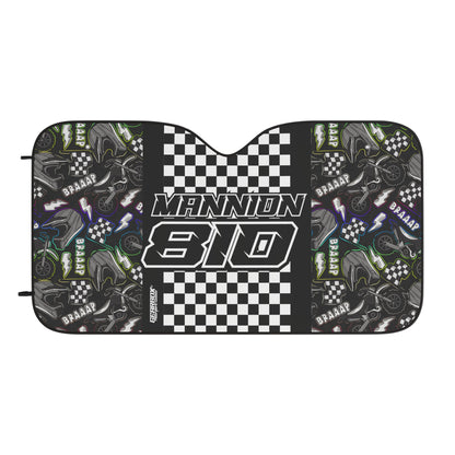 Custom Motocross Car Sun Shade