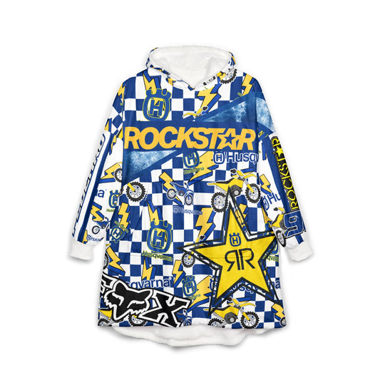 Custom Hooded Wearable Blanket: Husqvarna