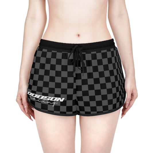 Women's Black & Grey Checkered Shorts: Personalization Included!