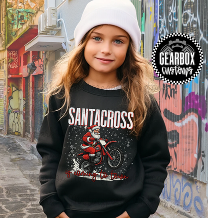Santacross is Coming to Town Crewneck (Youth)