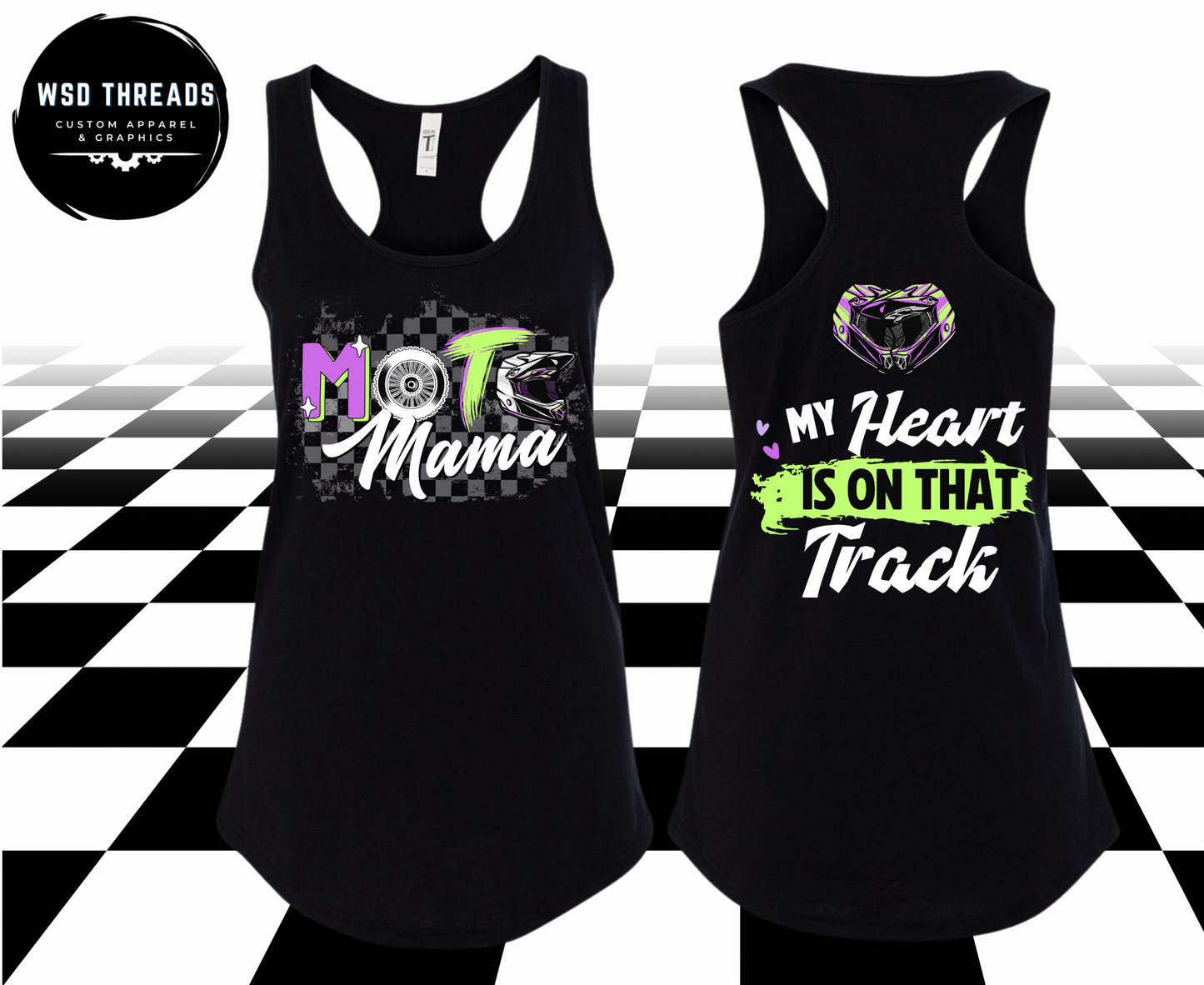 My Heart is on That Track: Moto Mama Tank