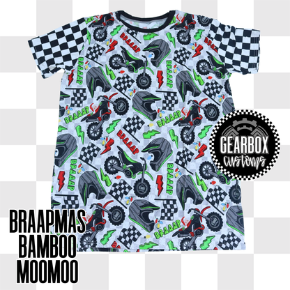 BLOWOUT! Christmas Moto Bamboo: Oversized Sleep Shirt