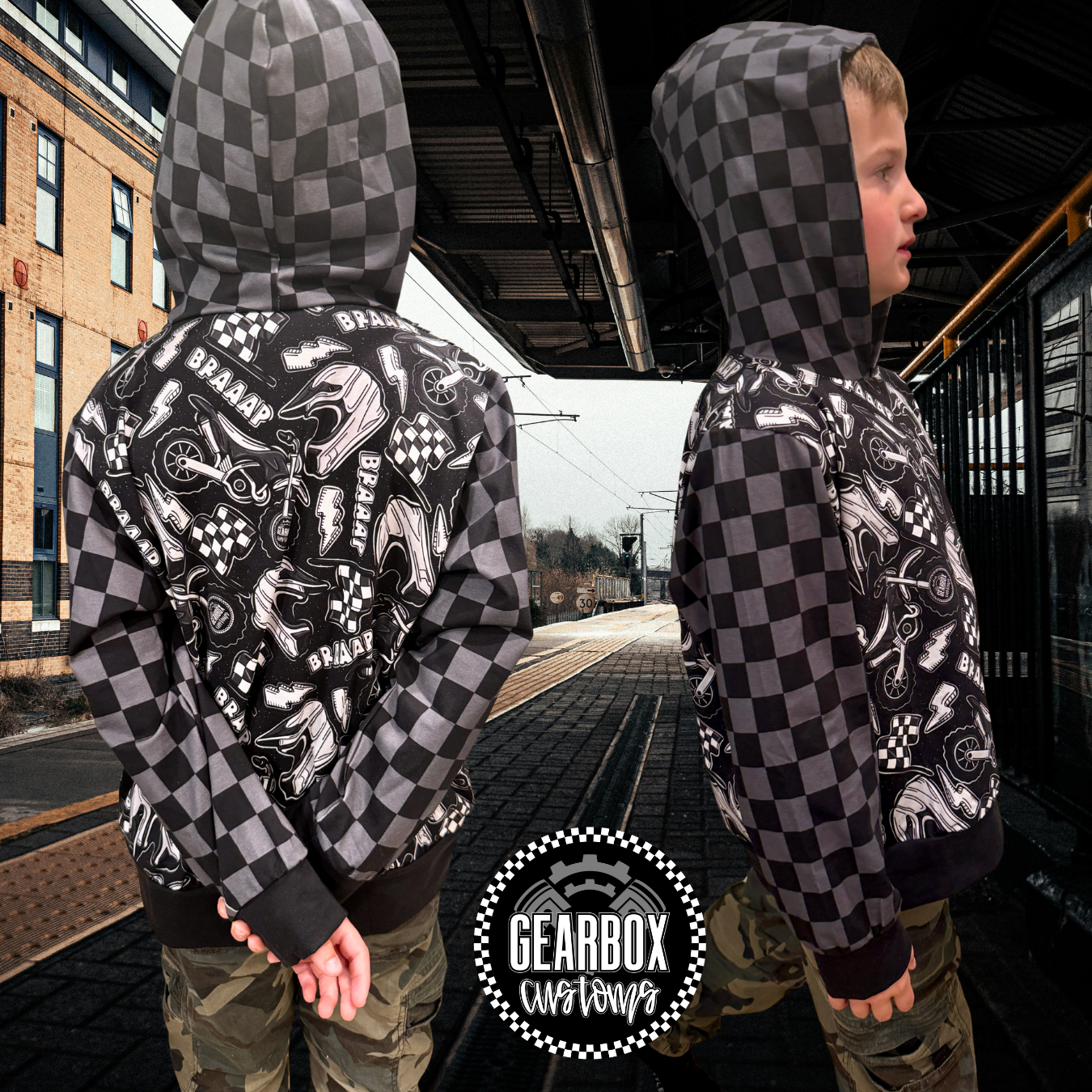 RTS Core Collection Moto Hooded Pullover