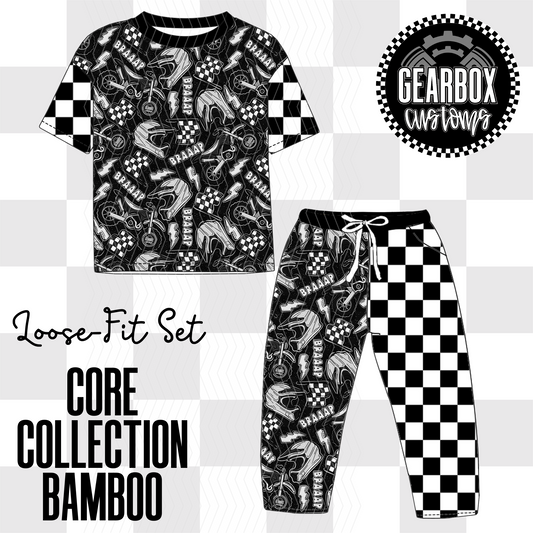 Core Collection Moto Bamboo: Short Sleeve Loose Set