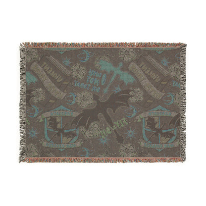 I Will Not Die Today Woven Blanket, Fourth Wing Inspired Blanket