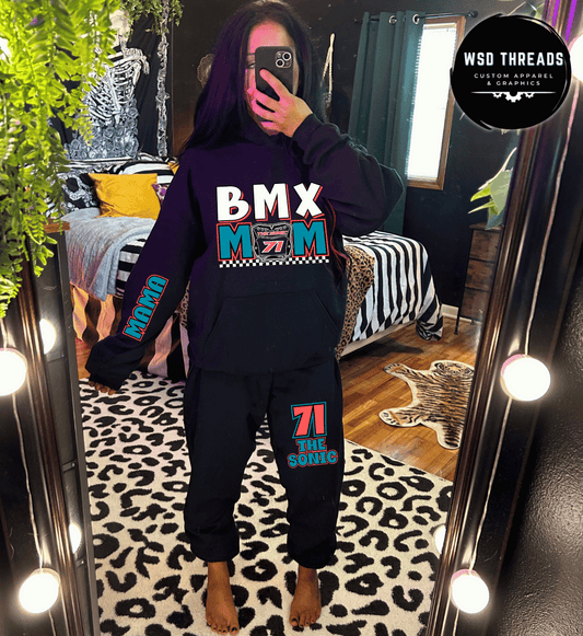 Custom BMX Mom Set: Hoodie & Sweatpants