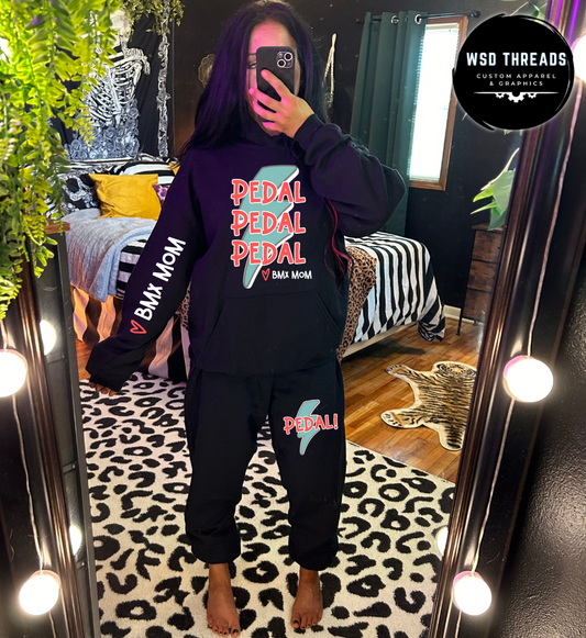 BMX Mom Set: Pedal Hoodie & Sweatpants