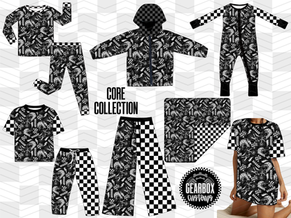 Core Collection Moto Bamboo: Unisex Wide Leg Pants