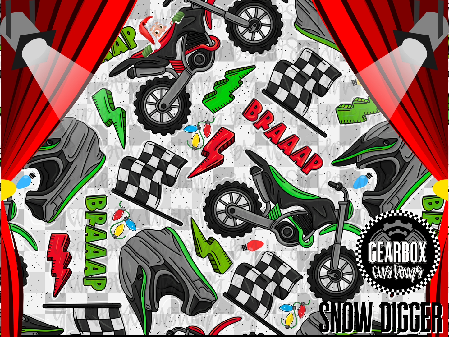 BLOWOUT! Christmas Moto Bamboo: Oversized Sleep Shirt