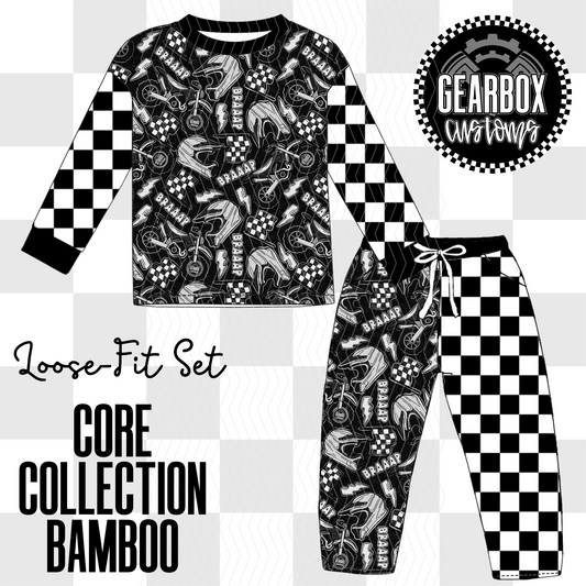 Core Collection Moto Bamboo: Long Sleeve Loose Set