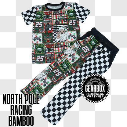 ONE LEFT! North Pole Racing Short Sleeve Loose Lounge Set