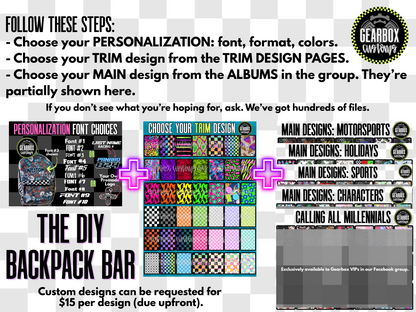 Custom Backpacks at The DIY Backpack Bar