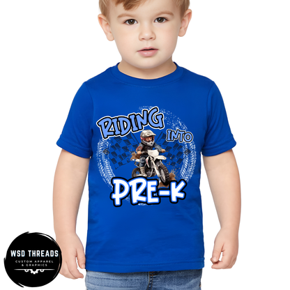 Custom Back to School T-Shirt: Riding Into