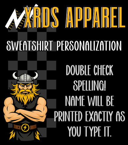 Unit Sweatshirt Personalization Add-On