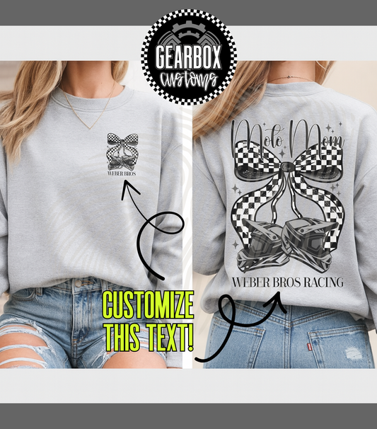 Moto Helmet Cherries Sweatshirt
